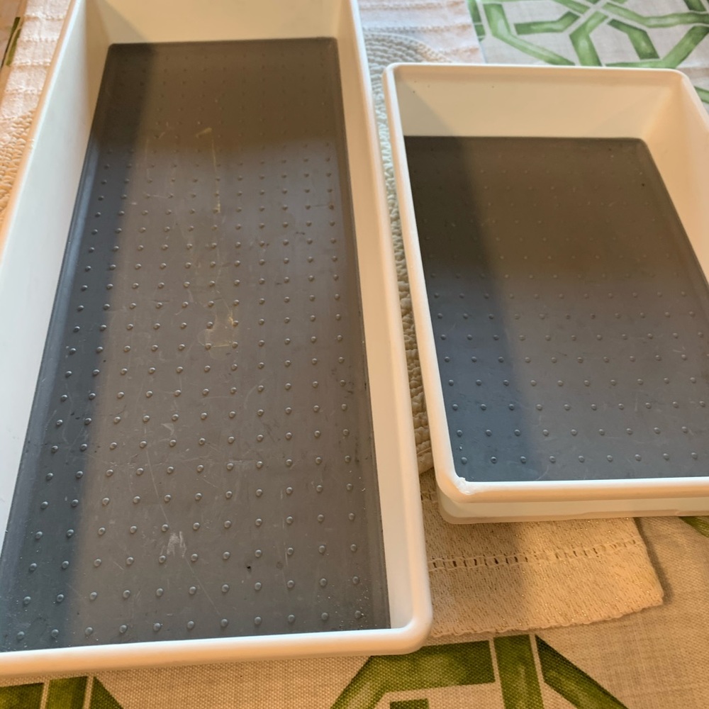 Set of two drawer organizers